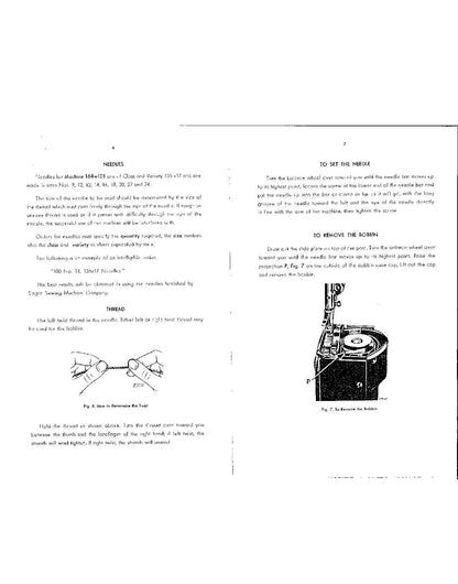 Singer 168W101 Sewing Machine Instruction Manual - User Manual - Complete User Guide - English