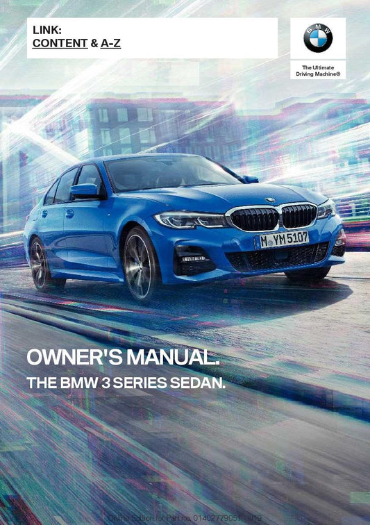 BMW 3 Series G20 2018 Owners Manual - English