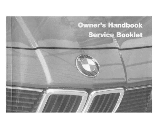 BMW 7 series E23 735i 1979-1986 Owners Manual - English