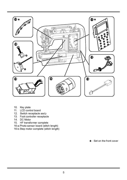 Singer 2010 9910 Sewing Machine - Service Manual - English