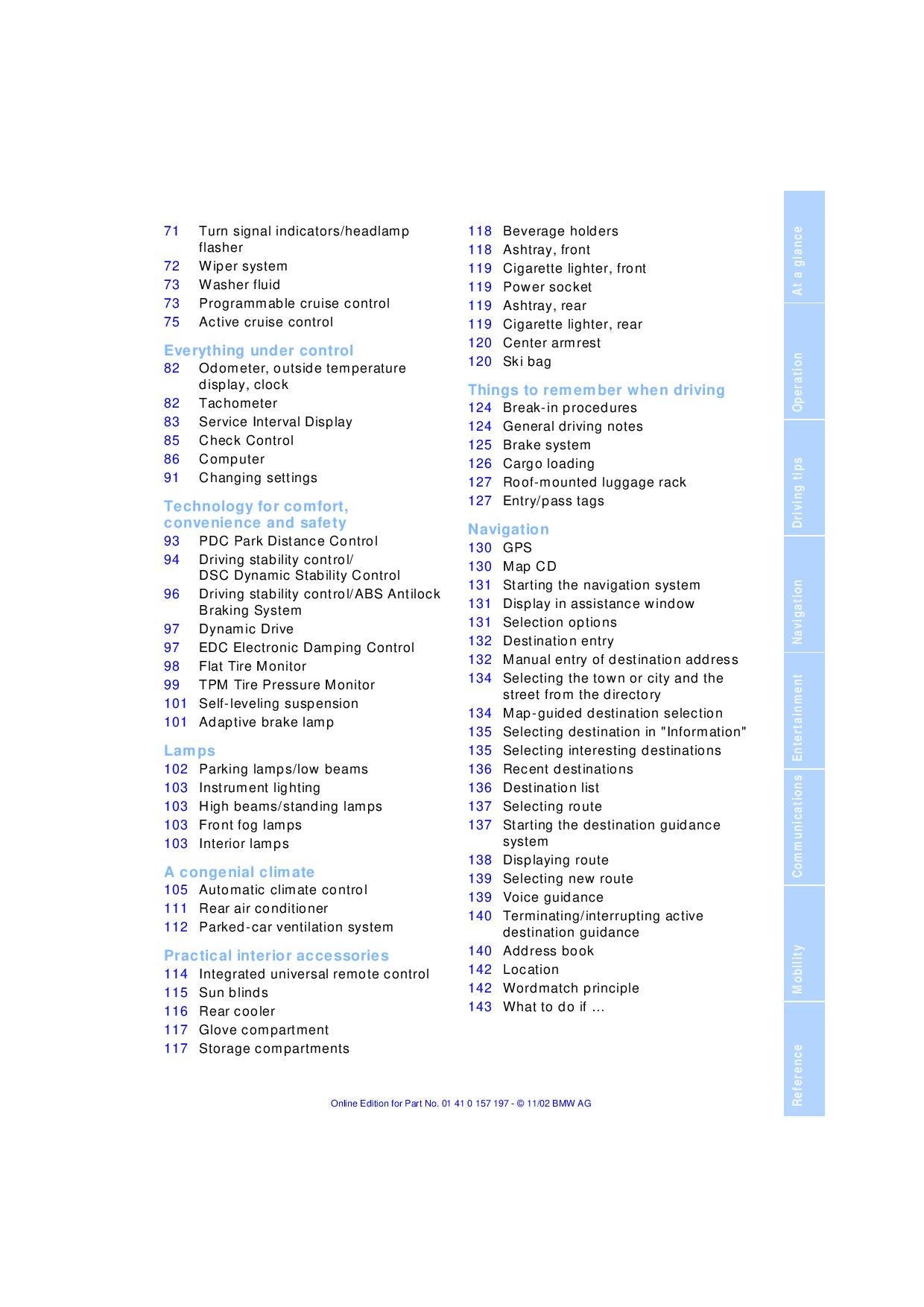 BMW 7 Series E65 - E66 745i-745Li-760Li  2001-2008 Owners Manual - English