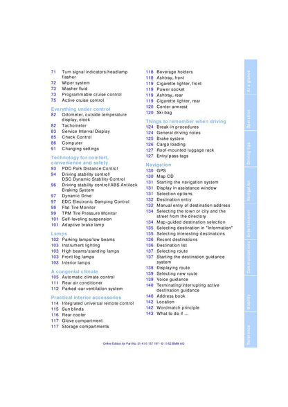 BMW 7 Series E65 - E66 745i-745Li-760Li  2001-2008 Owners Manual - English