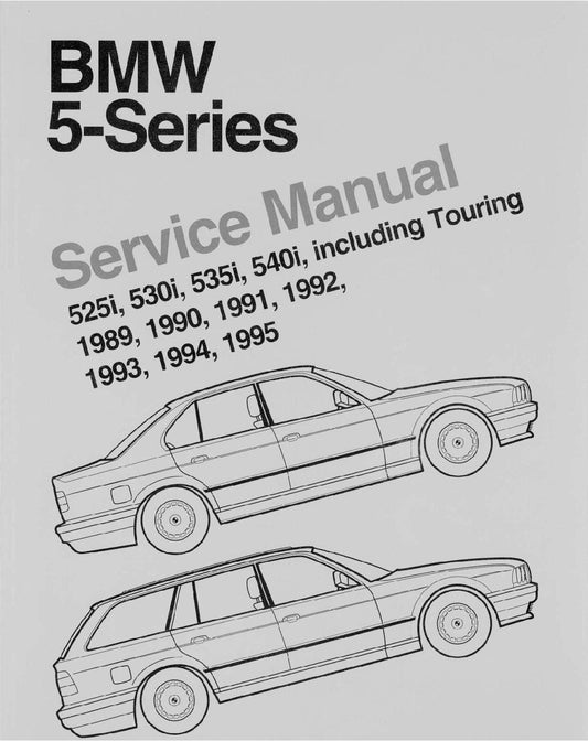 BMW 5 Series E34 525i-530i-535i-540i Sedan - Touring 1989-1995 Service Manual - Workshop Manual - English