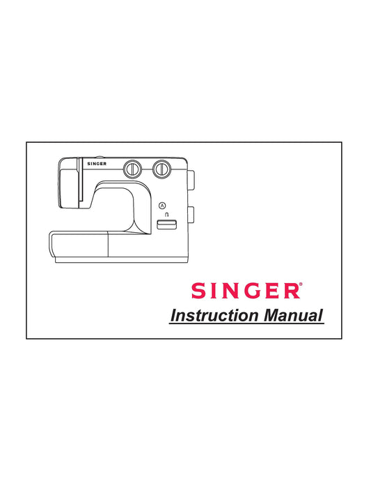 Singer 1100 Sewing Machine Instruction Manual - User Manual - Complete User Guide - English