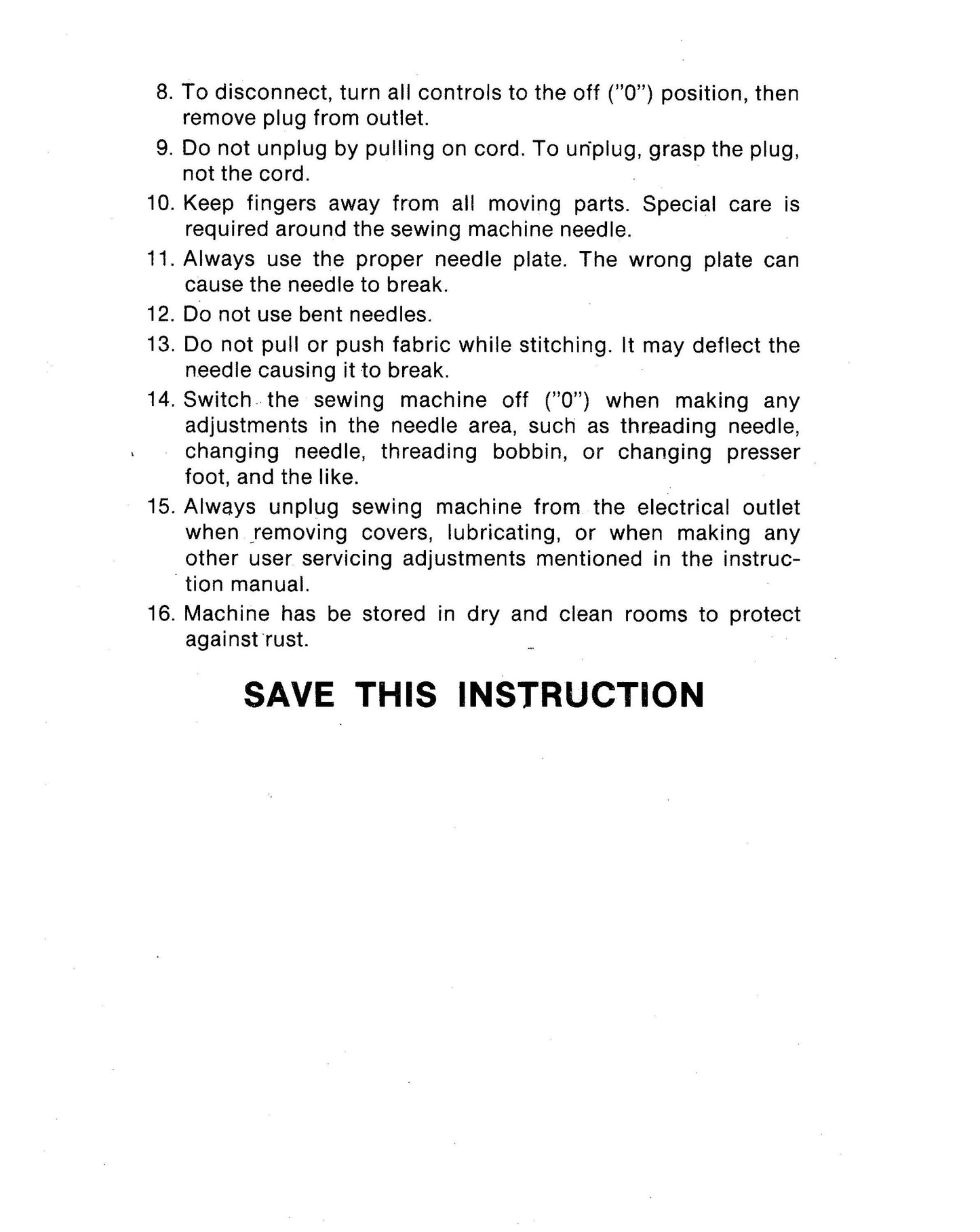 Singer 1021 - 1022 Sewing Machine Instruction Manual - User Manual - Complete User Guide - English