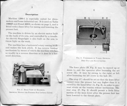 Singer 1200-1 Sewing Machine Instruction Manual - User Manual - Complete User Guide - English