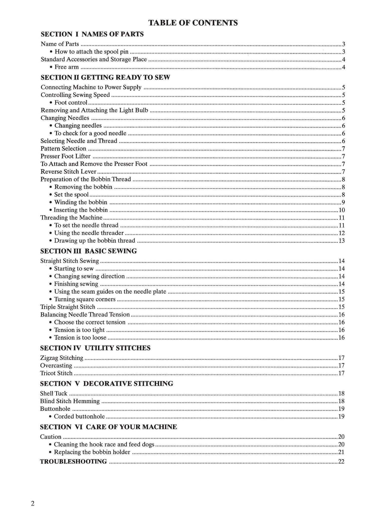 Janome 660 Jem Gold Sewing Machine Instruction Manual - User Manual - Complete User Guide - English