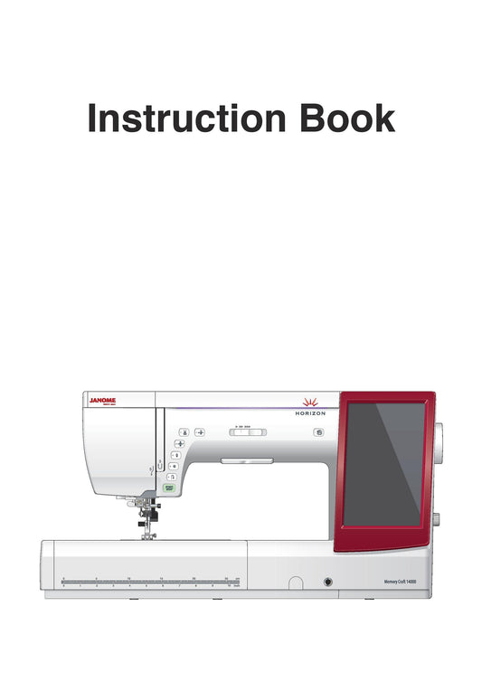 Janome 14000 Memory Craft Sewist Sewing Machine Instruction Manual - User Manual - Complete User Guide - English