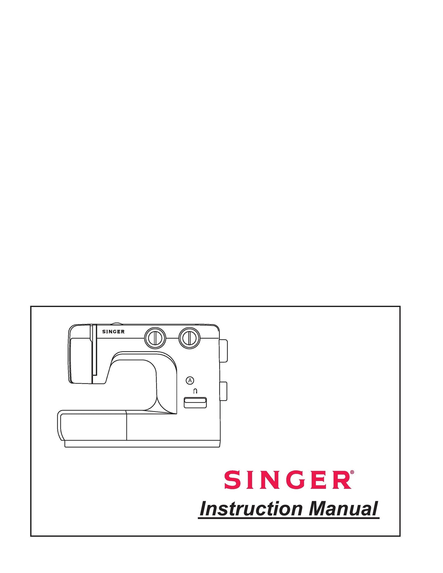 Singer 1120 - 1130 Sewing Machine Instruction Manual - User Manual - Complete User Guide - English