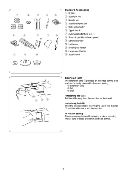 Janome DC1050 Sewing Machine Instruction Manual - User Manual - Complete User Guide