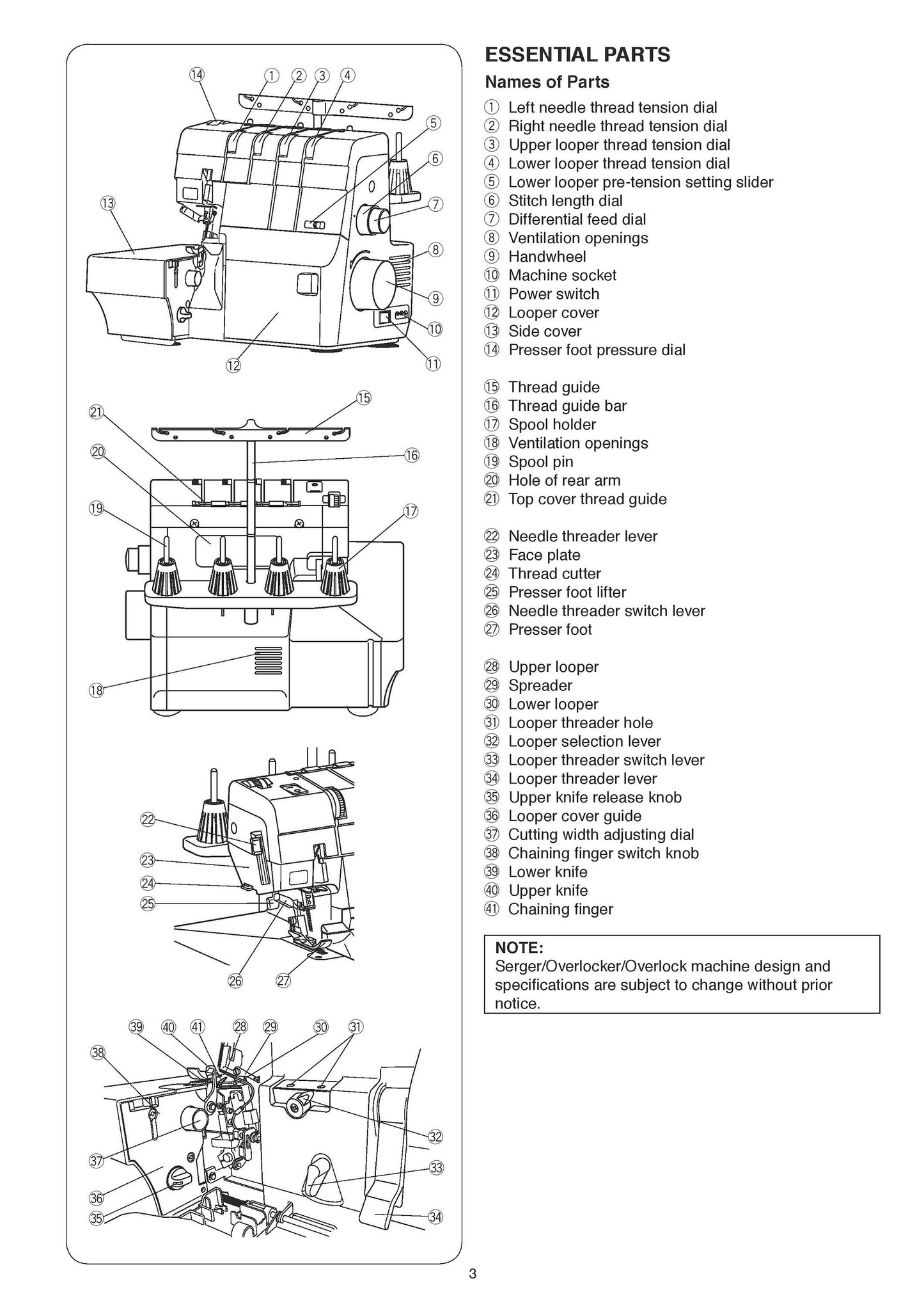 Janome 2000D AirThread Professional Sewing Machine Instruction Manual - User Manual - Complete User Guide