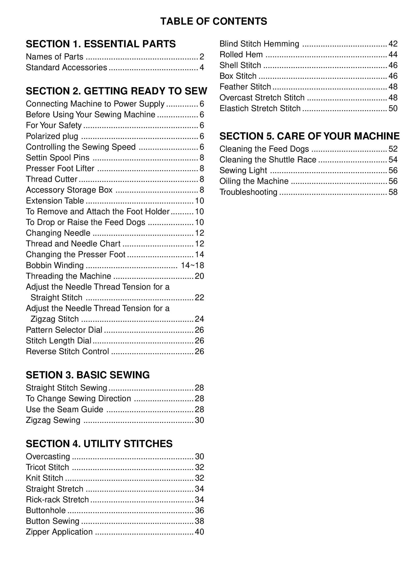 Janome TB-12 Sewing Machine Instruction Manual - User Manual - Complete User Guide