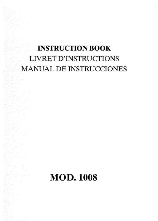 Janome 1008 Sewing Machine Instruction Manual - User Manual - Complete User Guide