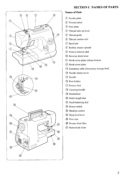 Janome 659 Sewing Machine Instruction Manual - User Manual - Complete User Guide