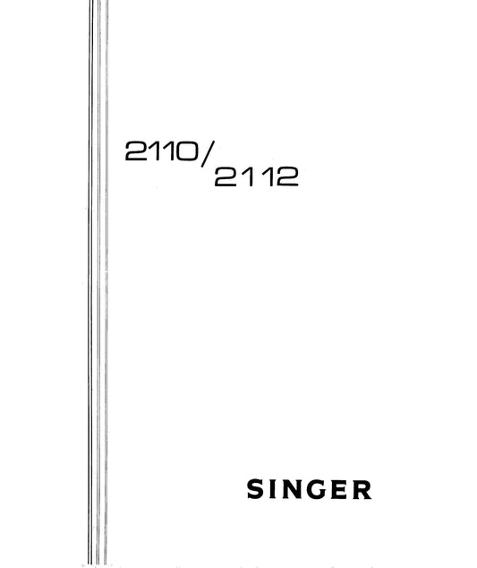 Singer 2110 - 2112 Sewing Machine Instruction Manual - User Manual - Complete User Guide - English