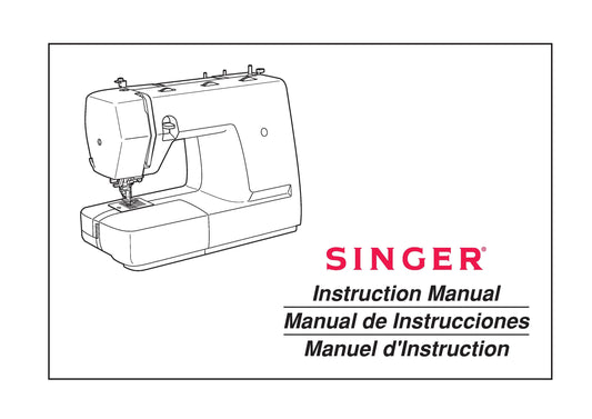 Singer 1732 Sewing Machine Instruction Manual - User Manual - Complete User Guide - English - French - Spanish