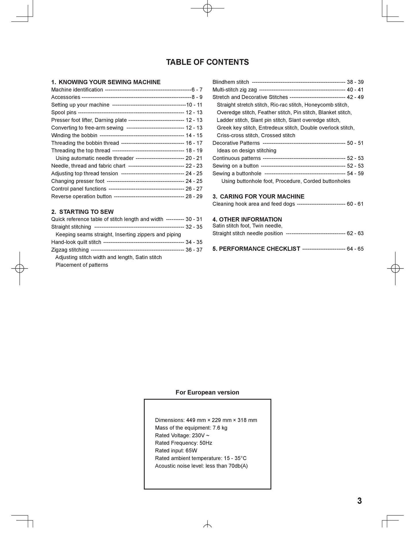 Singer 2009 Athena Sewing Machine Instruction Manual - User Manual - Complete User Guide - English - French - Spanish