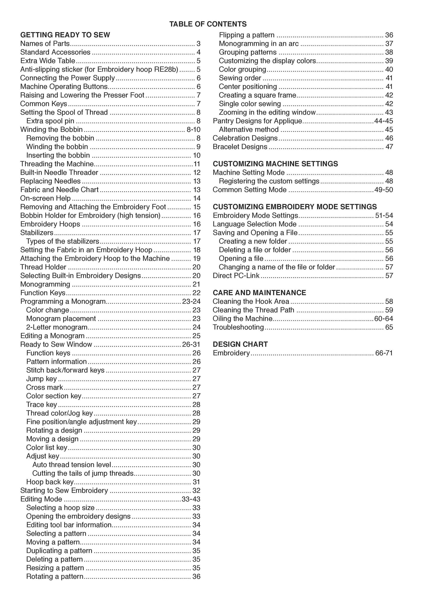 Janome 500E Memory Craft Sewing Machine Instruction Manual - User Manual - Complete User Guide