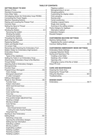 Janome 500E Memory Craft Sewing Machine Instruction Manual - User Manual - Complete User Guide