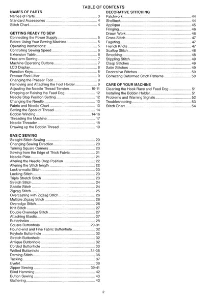 Janome Mod100 Sewing Machine Instruction Manual - User Manual - Complete User Guide