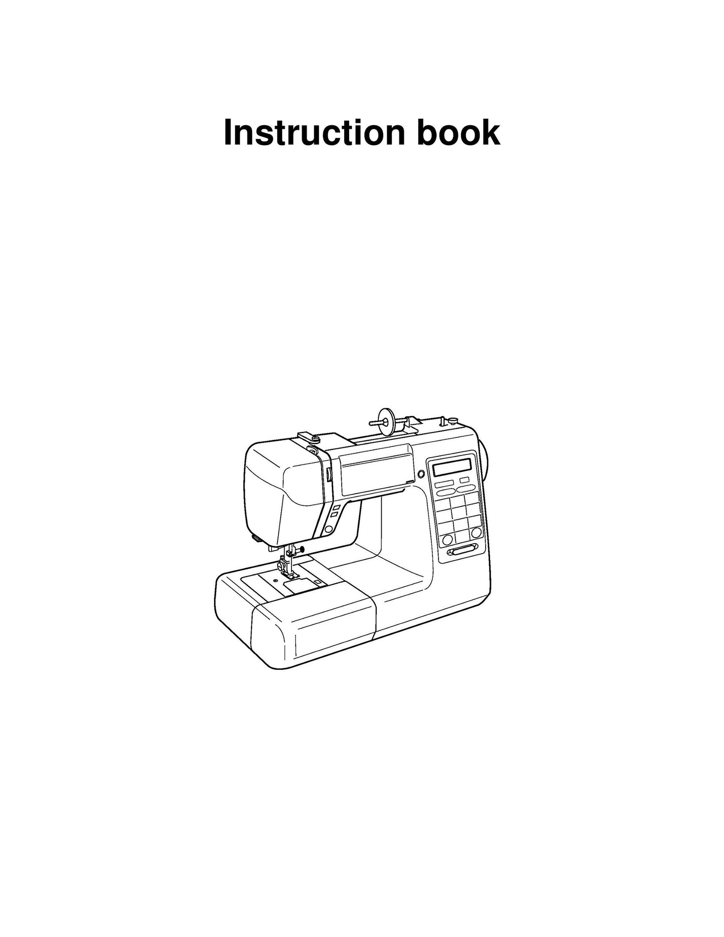 Janome DC5100 Sewing Machine Instruction Manual - User Manual - Complete User Guide