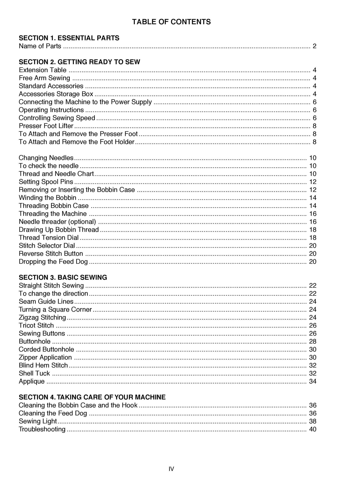 Janome 1706 Sewing Machine Instruction Manual - User Manual - Complete User Guide