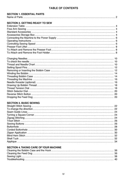 Janome 1706 Sewing Machine Instruction Manual - User Manual - Complete User Guide