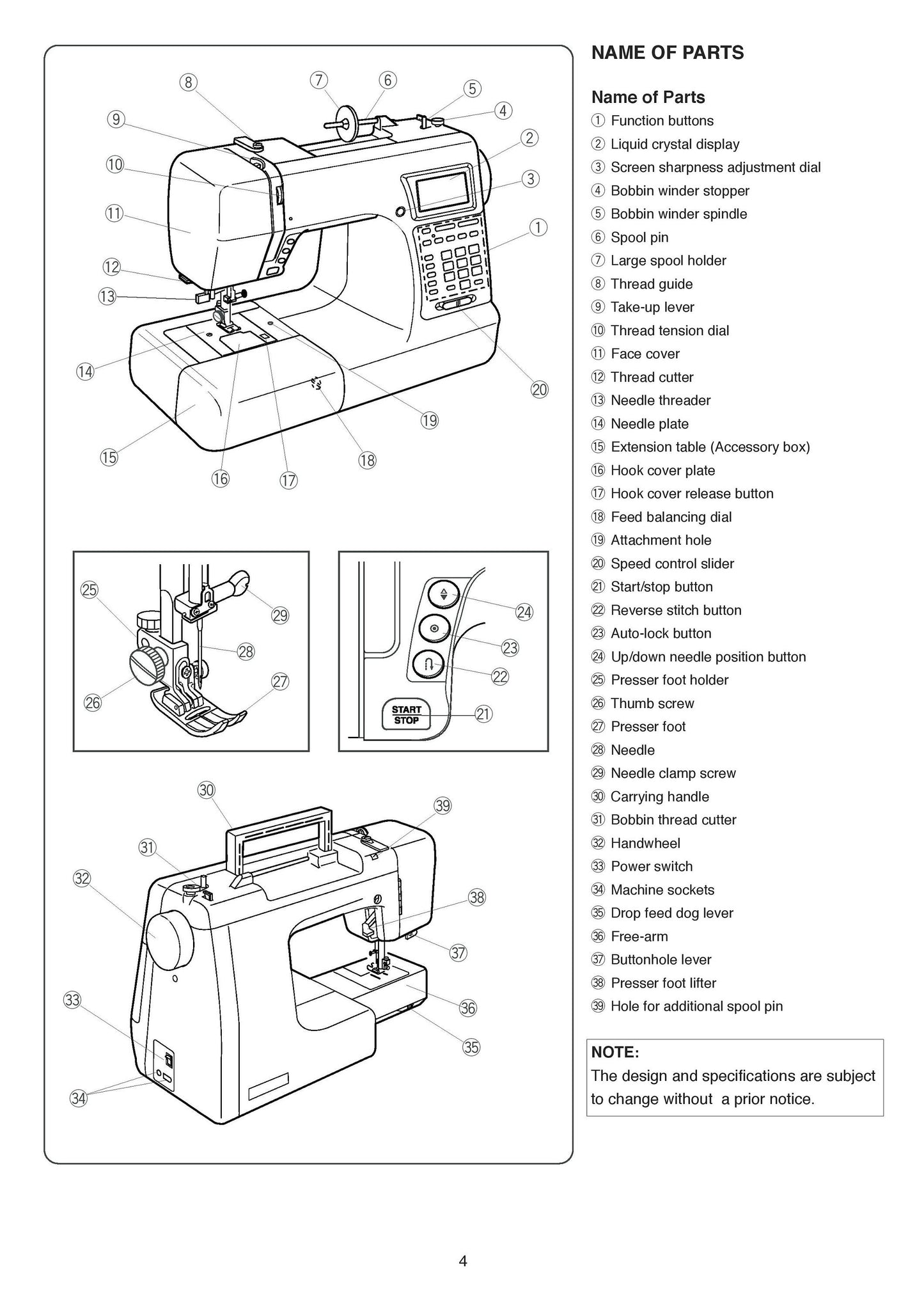 Janome MO200QC Sewing Machine Instruction Manual - User Manual - Complete User Guide