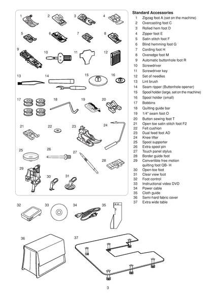 Janome Memory Craft 7700 QCP JNH7700QCP Sewing Machine Instruction Manual - User Manual - Complete User Guide