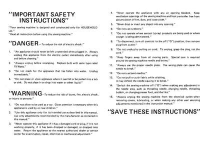 Janome 534 MyLock - 534D MyLock Sewing Machine Instruction Manual - User Manual - Complete User Guide