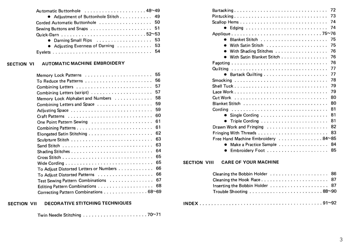 Janome 7000 Memory Craft Sewing Machine Instruction Manual - User Manual - Complete User Guide