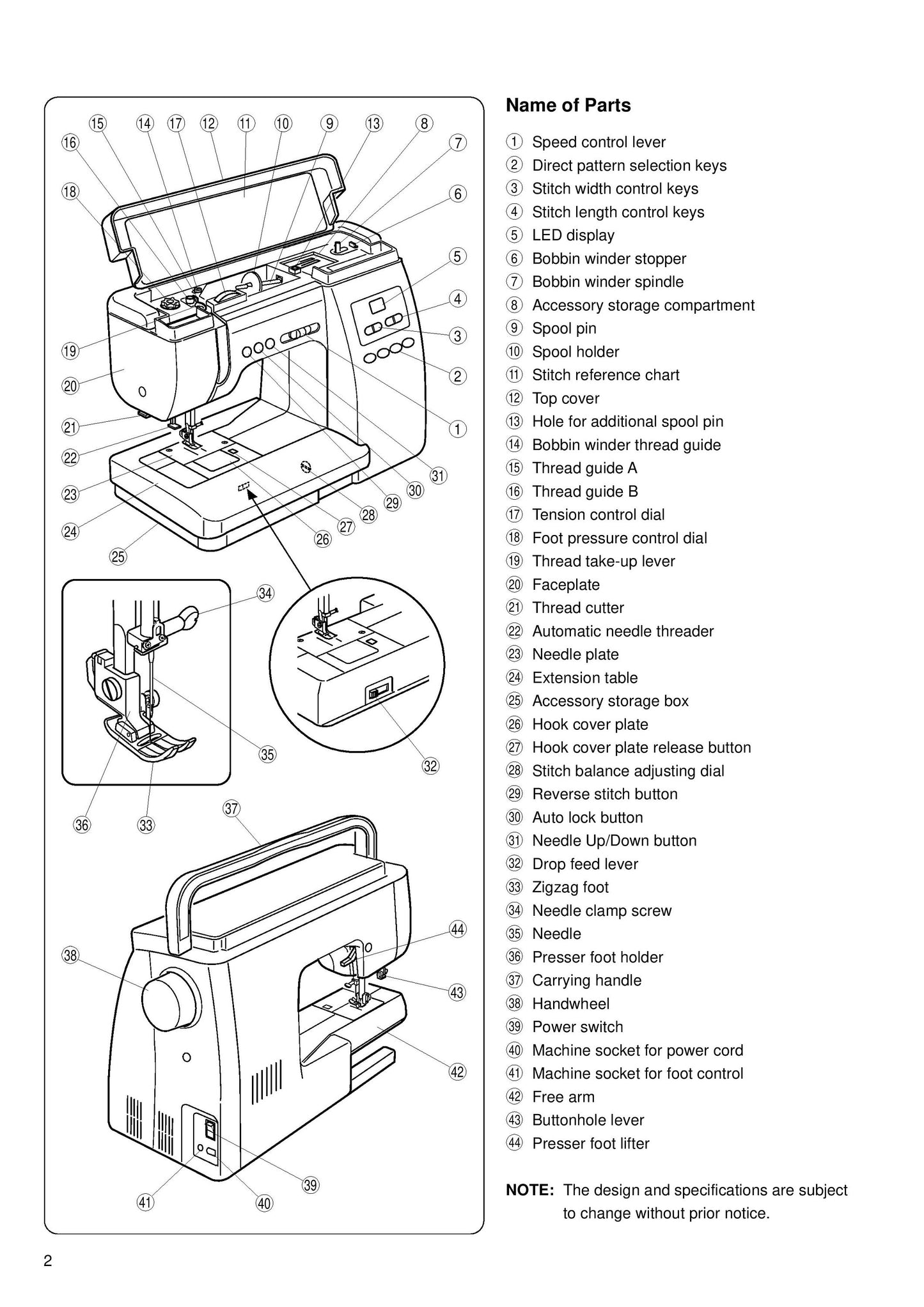 Janome QC6260 - 6260 Sewing Machine Instruction Manual - User Manual - Complete User Guide