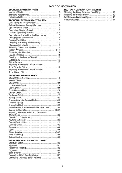 Janome 2030DC Sewing Machine Instruction Manual - User Manual - Complete User Guide