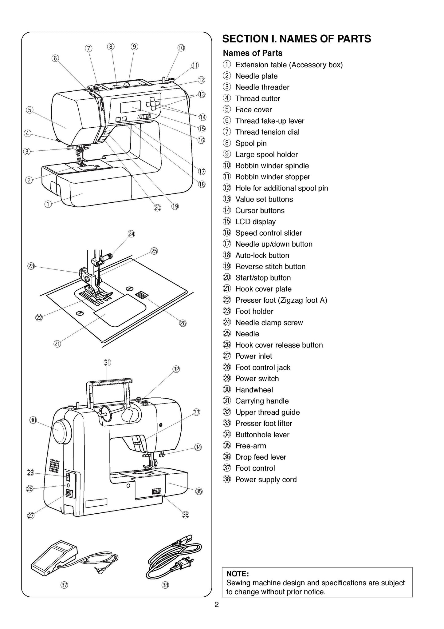 Janome 2030DC Sewing Machine Instruction Manual - User Manual - Complete User Guide