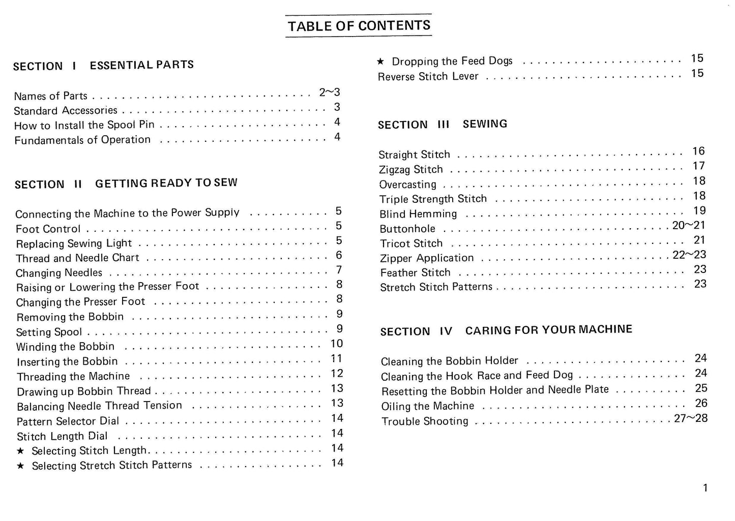 Janome S650 Sewing Machine Instruction Manual - User Manual - Complete User Guide