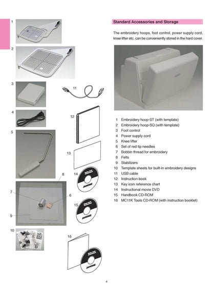 Janome 11000 Memory Craft Sewing Machine Instruction Manual - User Manual - Complete User Guide