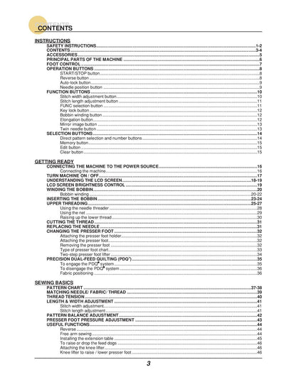 Baby Lock Quest PLUS BLQ2-PL Sewing Machine Instruction Manual - User Manual - Complete User Guide - English