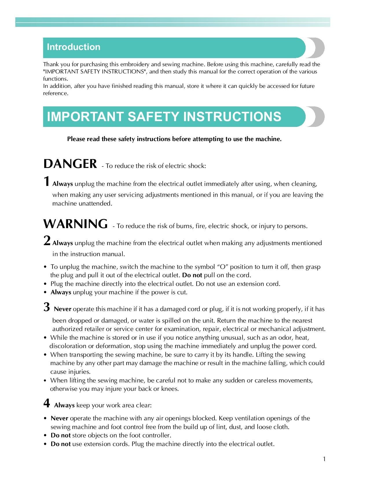 Baby Lock Sofia 2 BL137A2 Sewing Machine Instruction Manual - User Manual - Complete User Guide - English