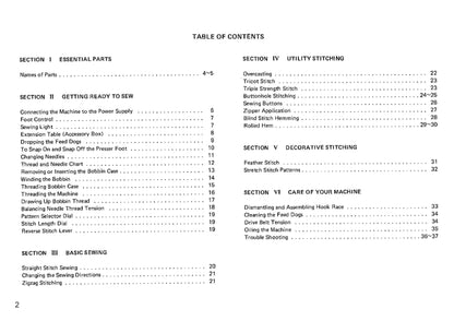 Janome 107 - 108 Sewing Machine Instruction Manual - User Manual - Complete User Guide