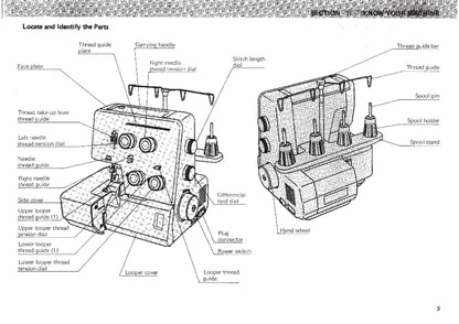 Janome 134D MyLock Sewing Machine Instruction Manual - User Manual - Complete User Guide