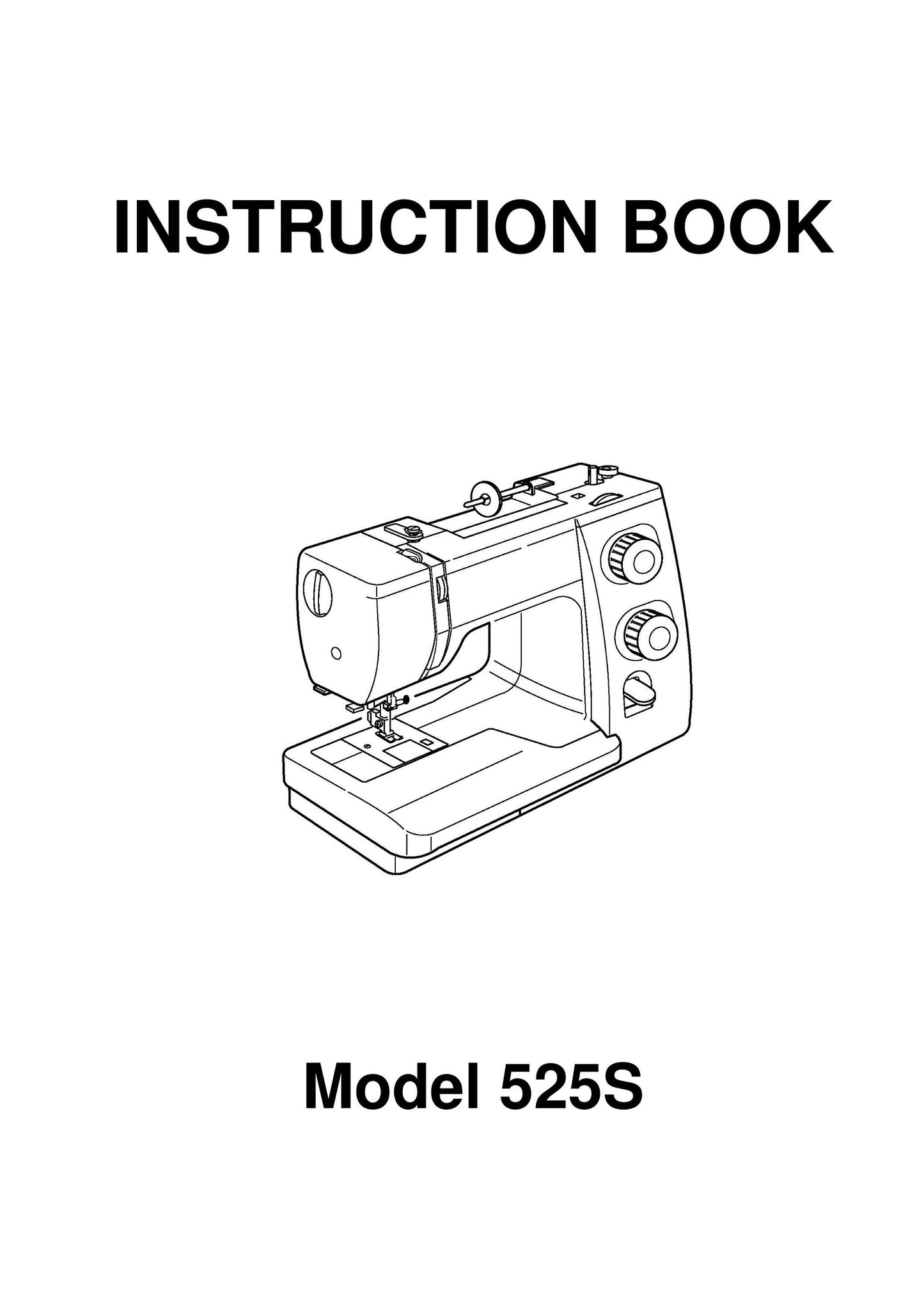 Janome 525S Sewing Machine Instruction Manual - User Manual - Complete User Guide