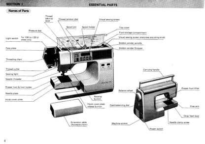 Janome 7000 Memory Craft Sewing Machine Instruction Manual - User Manual - Complete User Guide