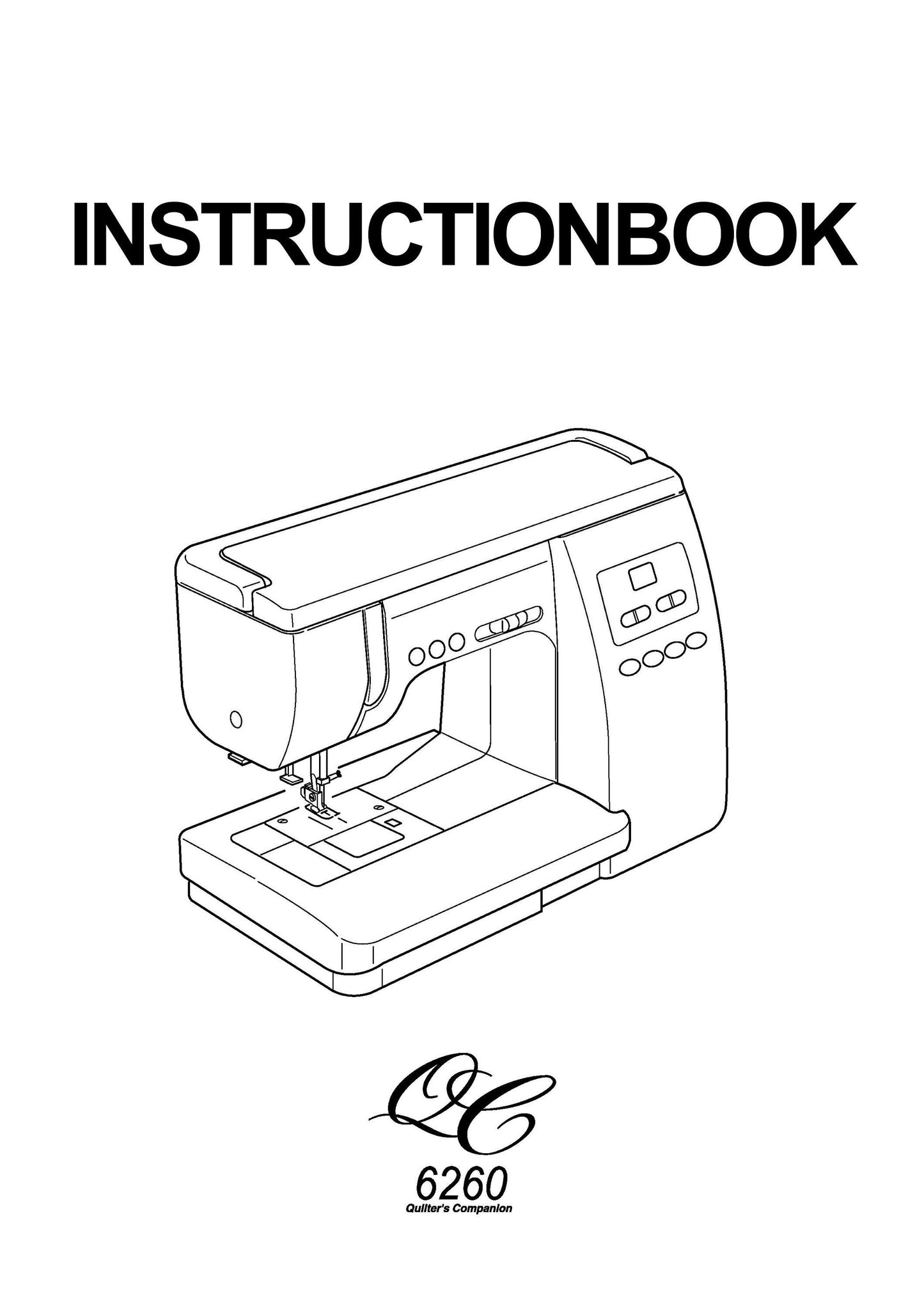 Janome QC6260 - 6260 Sewing Machine Instruction Manual - User Manual - Complete User Guide