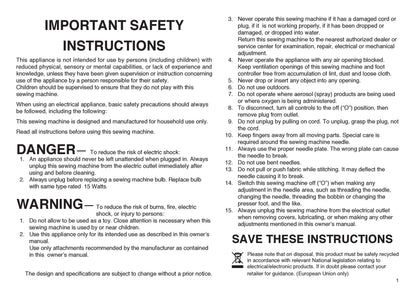 Janome S3023 Schoolmate Sewing Machine Instruction Manual - User Manual - Complete User Guide