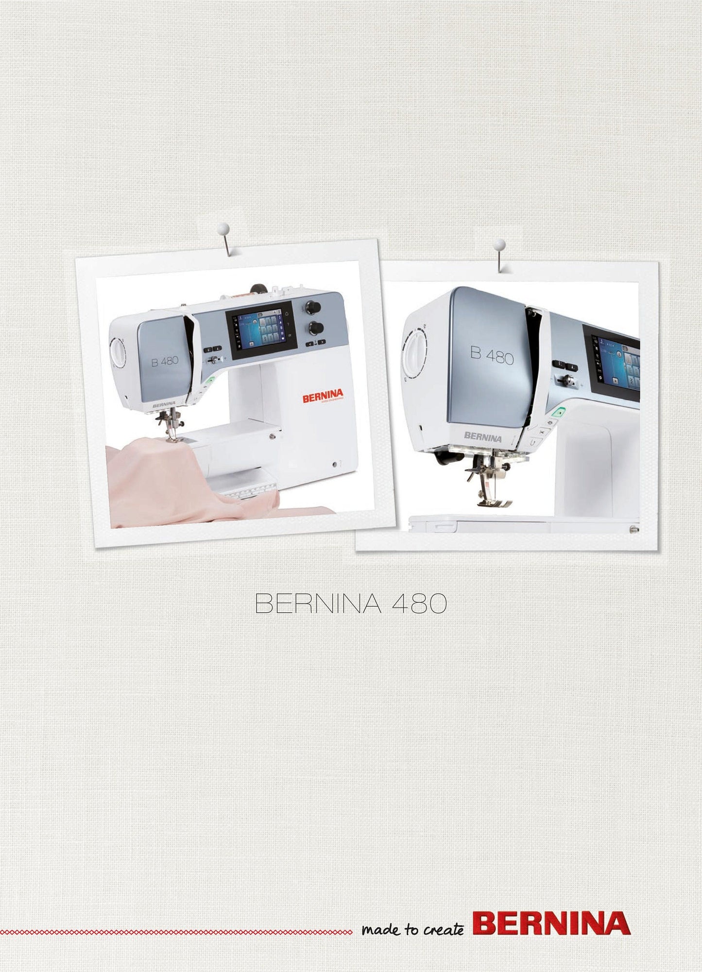 Bernina 480  Sewing Machine Instruction Manual - User Manual - Complete User Guide - English