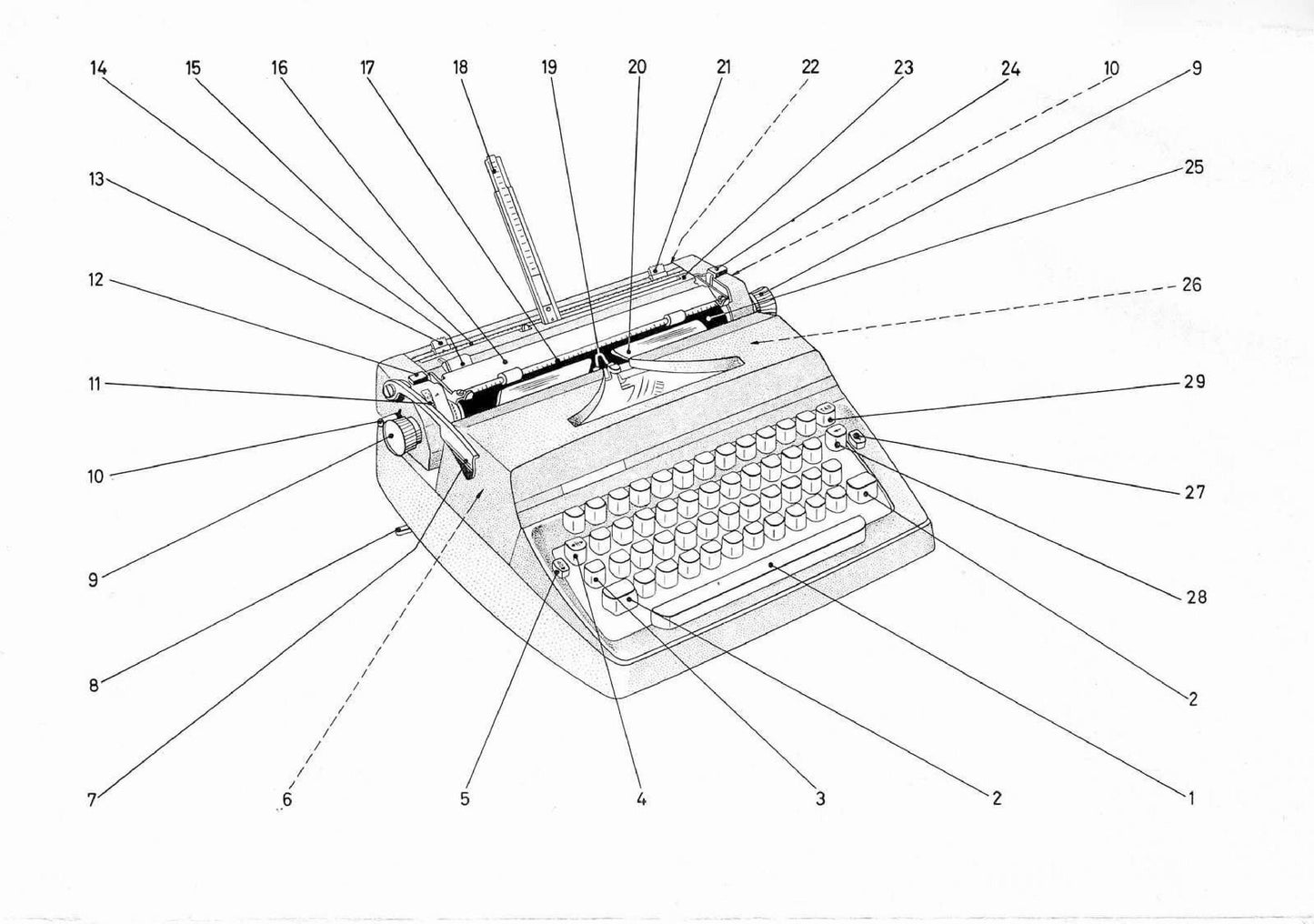 Adler Gabriele 10 25 35  Typewriter Instruction Manual - User Manual - Complete User Guide