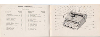 Adler-Junior-E Typewriter Instruction Manual - User Manual - Complete User Guide